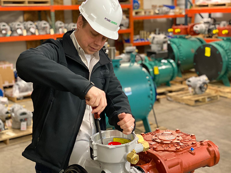 PC employee building Valve Actuation System